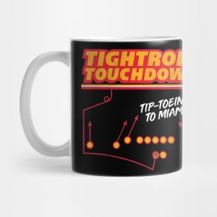 KANSAS CITY CHIEFS TIGHTROPE TOUCHDOWN TIP TOEING TO MIAMI Mug